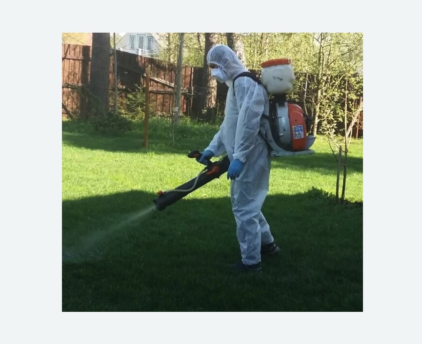 Обработка территории от клещей в Томари